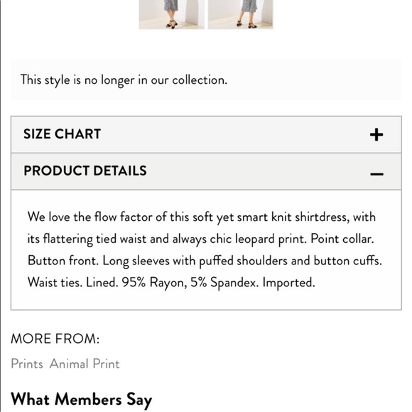 ANN TAYLOR LOFT Leopard Print Midi Shirt Women’s Dress Women’s 6 NWT NEW - Picture 4 of 14